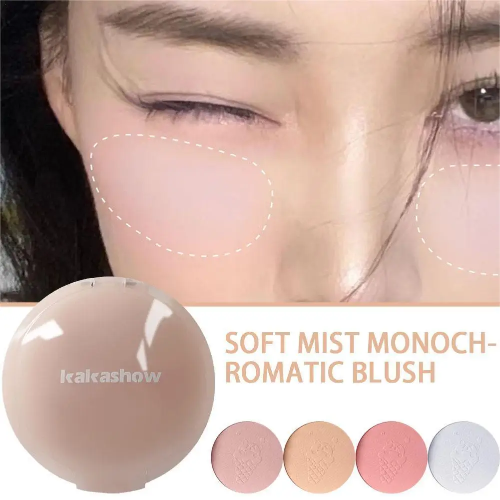 

4 Colors Blush Palette Mineral Powder Long-lasting Cheek Natural Pink Tint Peach Blusher Face Cheek Cosmetics Blue Contour