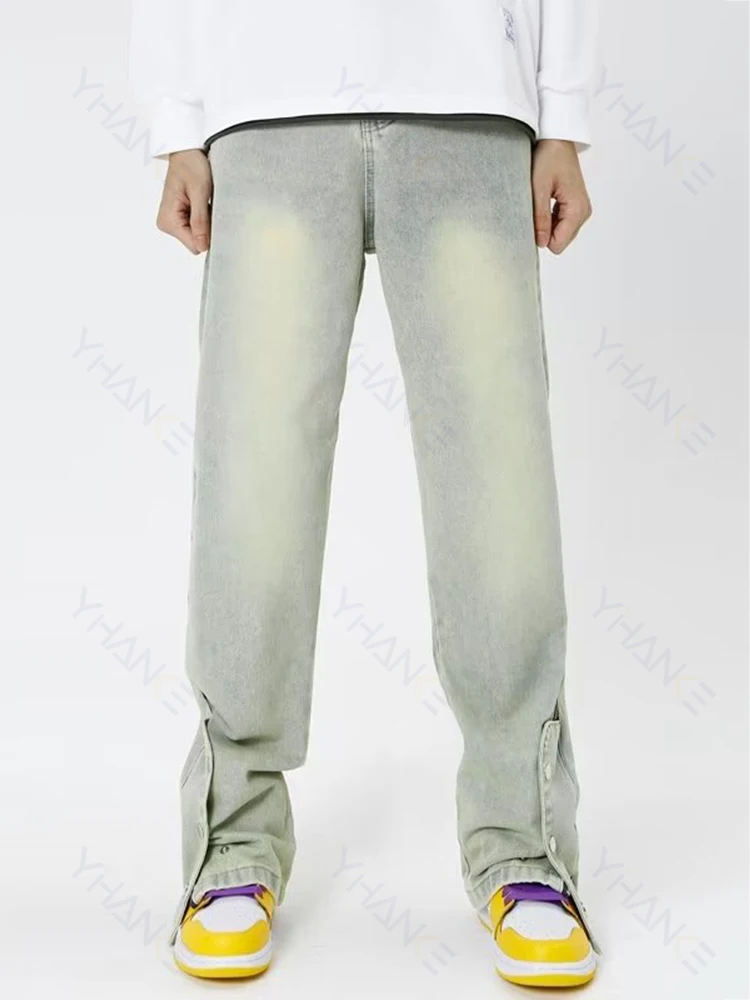 Retro Pants Men's Baggy Jeans Street Clothing and Casual Fashion Long Pants Popular Design Men's Clothing Mens Pants Denim