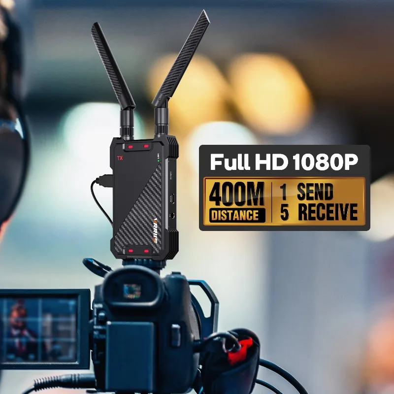 Фото Беспроводной HDMI-совместимый видеопередатчик-приемник 1080P 400M, адаптер-удлинитель для ТВ-приставки, монитора, проектора №1