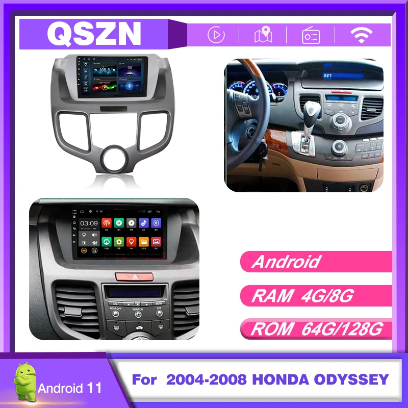 

2 Din Android 11 Car Radio Multimedia Player Universal 9" Carplay Stereo 4G GPS DVD For 2004-2008 HONDA ODYSSEY