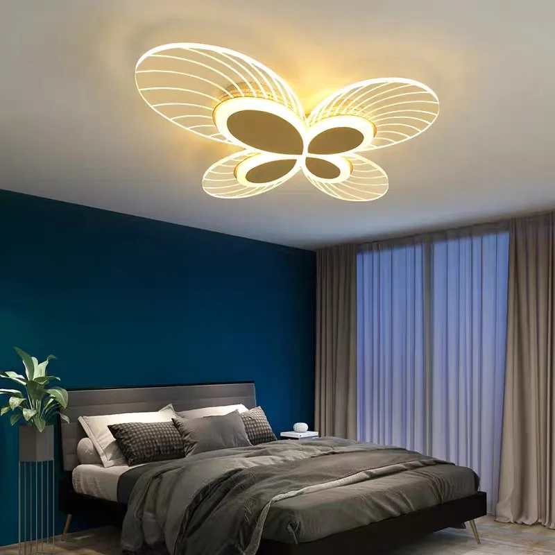 

Современная модная Светодиодная потолочная люстра, Золотая прозрачная акриловая лампа с регулируемой яркостью для гостиной, спальни, кабинета, декоративное освещение