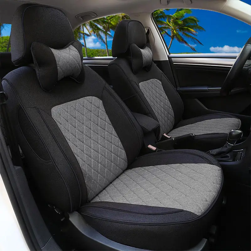 

Роскошный льняной чехол для автомобильного сиденья на заказ для Hyundai Tucson 2015 аксессуары для интерьера сменный женский зимний полный комплект автомобильных сидений