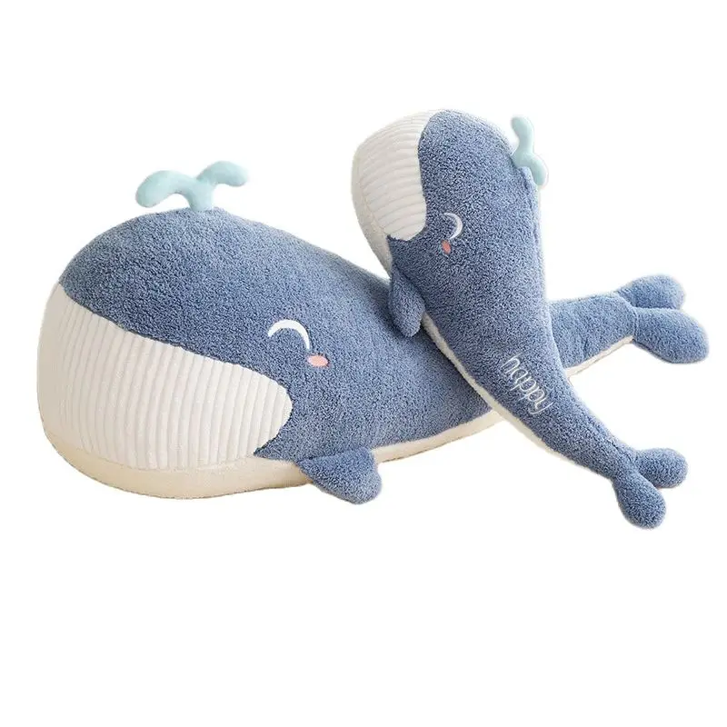 

Giant Whale Plush Toy Marine Life Animals Soft Huggable Stuffed Long Pillow Cartoon Shark Pillow Kids Baby Birthday Gift