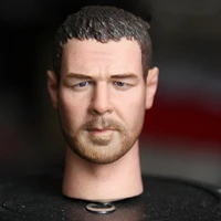 16 scale model russell crowe gladiator head carving sculpt male version model short hair headplay for12 inch action figure body