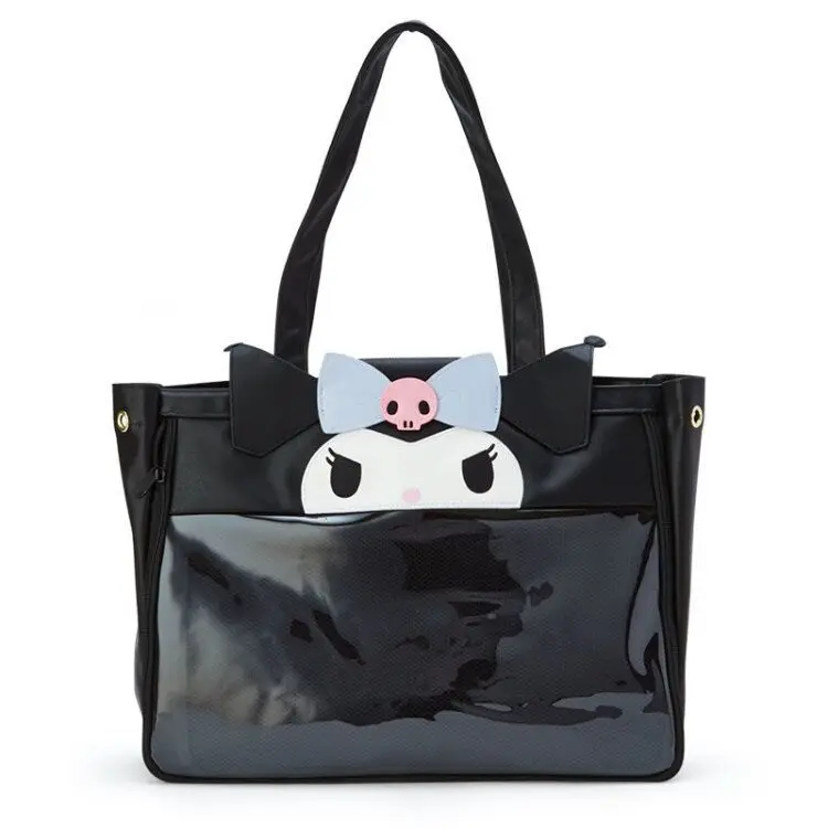 

Melody Kuromi Cinnamoroll New Pu Clear Shoulder Bag Handbag Bag Zipper Opening Kawaii Girl Gift Decoration Factory Direct Supply
