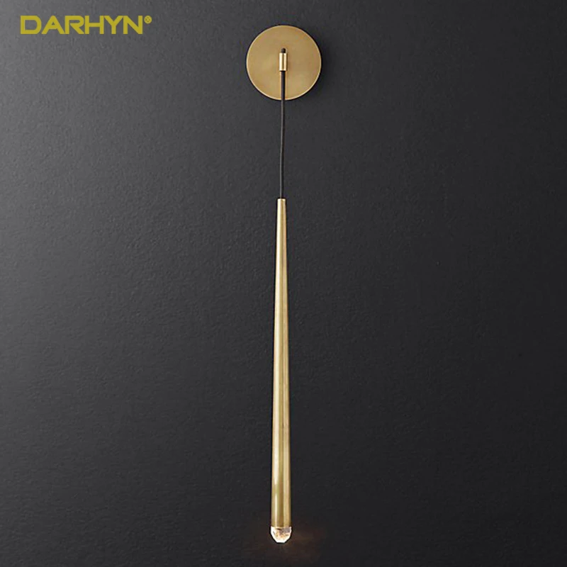 

Modern Tube LED Wall Lamp Home Accessorice Bedroom Bedside Living Room Hanging Adjutable Black Gold Wall Sconce wall Light Decor