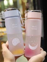 simple and creative personality water bottle water cup frosted anti fall outdoor fitness camping sports portable cup