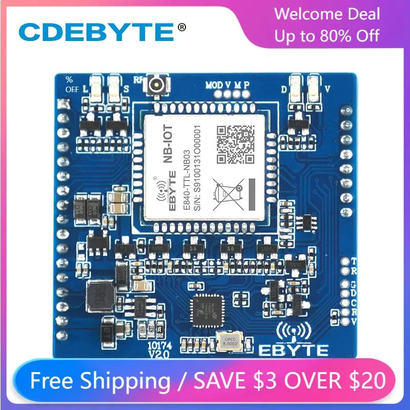 CDEBYTE NB-IoT модуль B8 Частотный диапазон UART сетевой сервер двухсторонняя прозрачная передача беспроводной трансивер