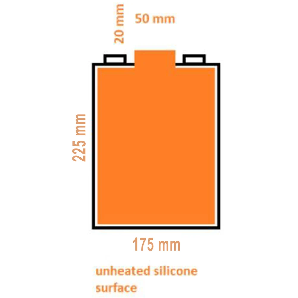 

Universal 12V 100W Silicone Heating Pad For Battery Box Insulation Heating Silicone Waterproof 100w High Temperature Wire