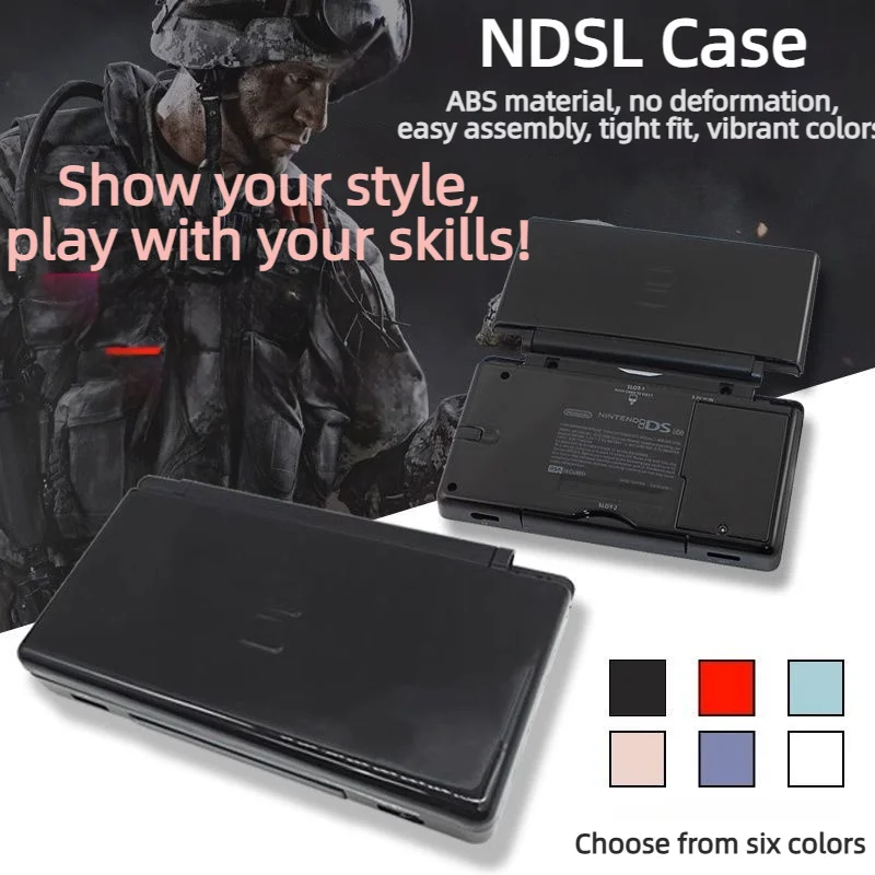 Фото Новый полный комплект корпуса XtremeRate для Nintendo DS Lite, кастомный чехол, кнопки, экран, линзы для NDSL-Clear Series Wit №1