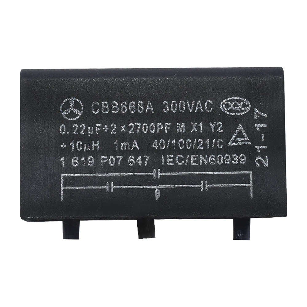 1619P07647 CBB668A 300VAC конденсатор угловой шлифовальной машины для BOSCH GWS6-100/6-125 TWS6600/6700