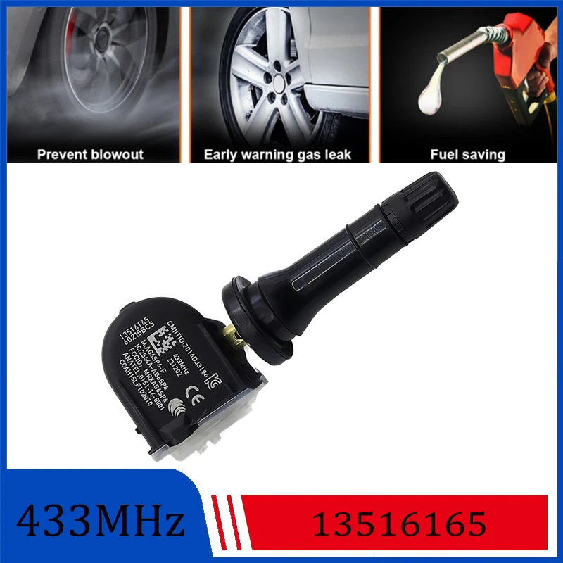 Фото Датчик давления в шинах 13516165 для Cadillac XT4 XT5 XT6 CT6 2016-2020 годов, 433 МГц TPMS, для Buick GMC 13516166, уменьшает износ. №4
