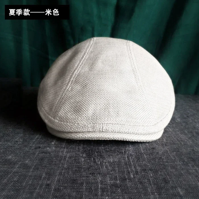 Винтажный мужской берет из хлопка