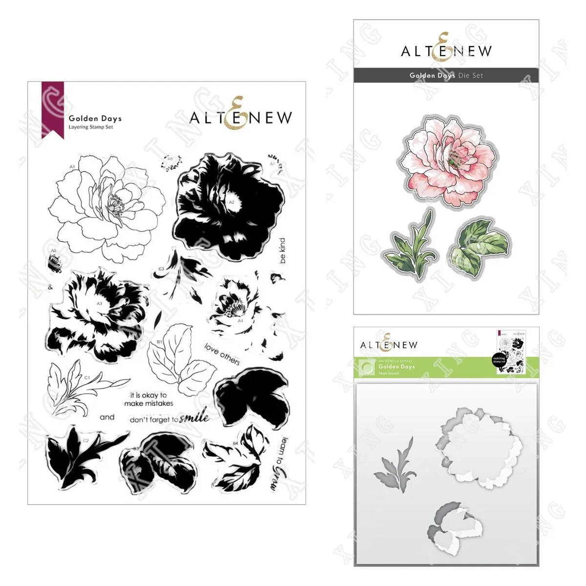 

Golden Days Floral Patterns Cutting Dies Clear Stamps Layering Stencils Set Diy Craft Scrapbooking Paper Card Decoration Mold