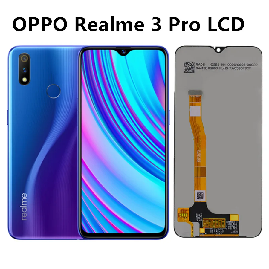 6,3 'для OPPO Realme 3 Pro RMX1851 ЖК-дисплей, сенсорная панель экран дигитайзер в сборе для Realme 3 Pro /Realme X Lite