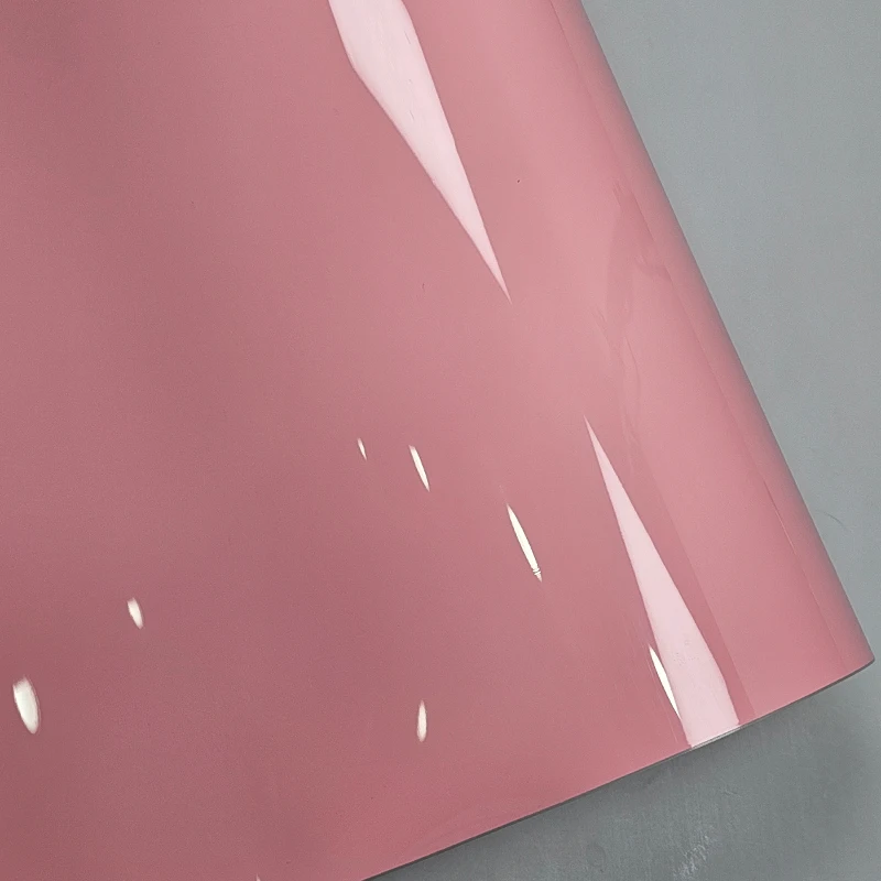 Высокоглянцевая красная Порошковая клейкая Виниловая наклейка для автомобиля