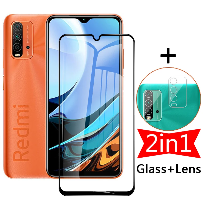

2in1 Full Screen Protective Glass For Xiaomi Redmi 9T Camera Lens Protector On The Redmi9 Note Mi 9 T Mi9 Pro Lite Tempered Film