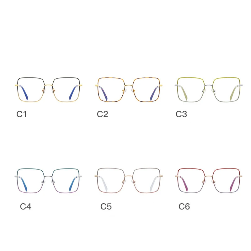 KSVEREN квадратные фотохромные очки для близорукости в металлической оправе женщин