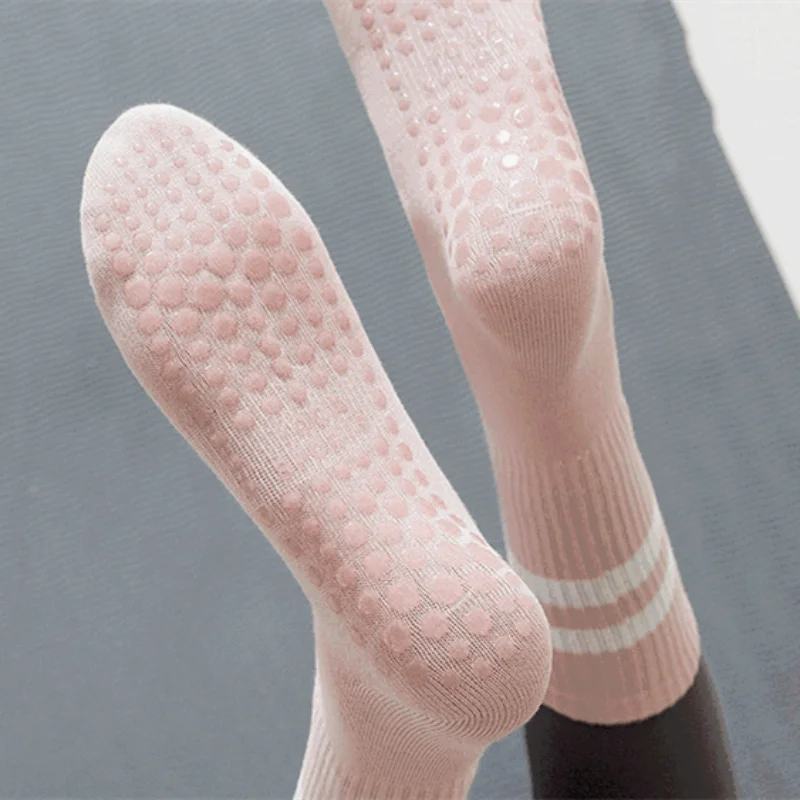 

Non Slip Pilates Women High Quality Pilates Socks Anti-Slip Breathable Backless Breathable Sport Dance Socks Slippers Yoga Socks