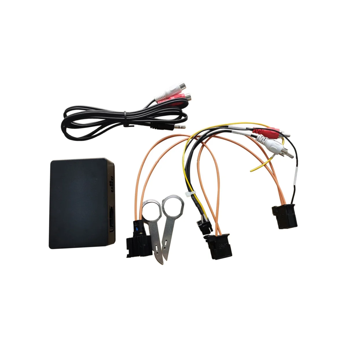 

For Audi A6 A7 A8 Q7 AUX Car Optical Fiber Decoder Box Amplifier Adapter 2005 - 2009 2Gsystem External Sound Input