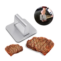 non stick hamburger press stainless steel meat beef burger press bbq bacon grill patty making meat tools kitchen accessories 1pc