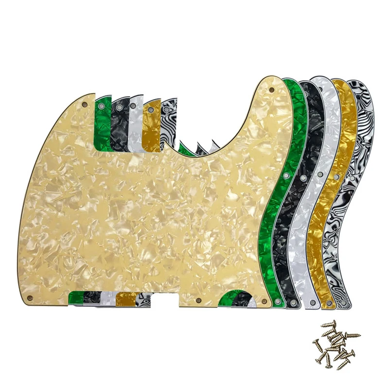 

Xin Yue 3D Printed Plastic 5 Holes TL Blank 4Ply Pickguard Scratch Plates With Screws For Esquire Various Colors For Telecaster