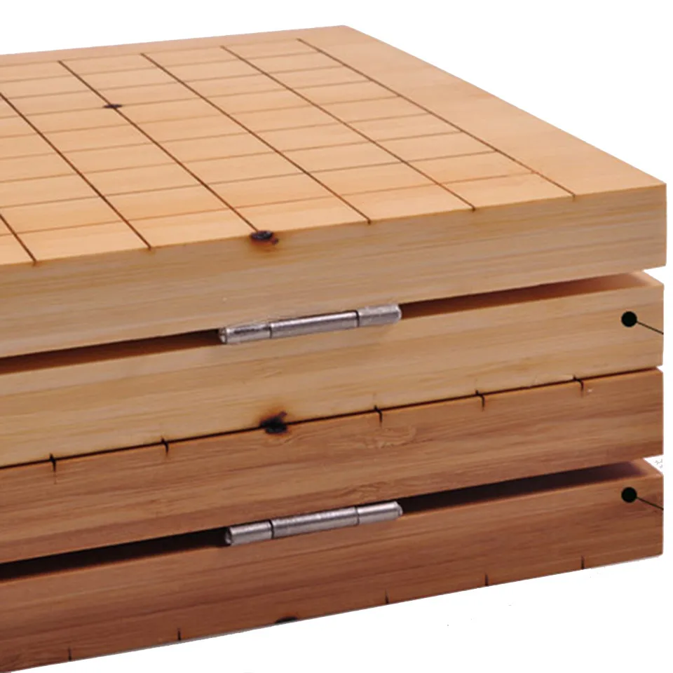 Деревянная складная дорожная шахматная доска Go Chess 19 44*47*2 см бамбуковая старая