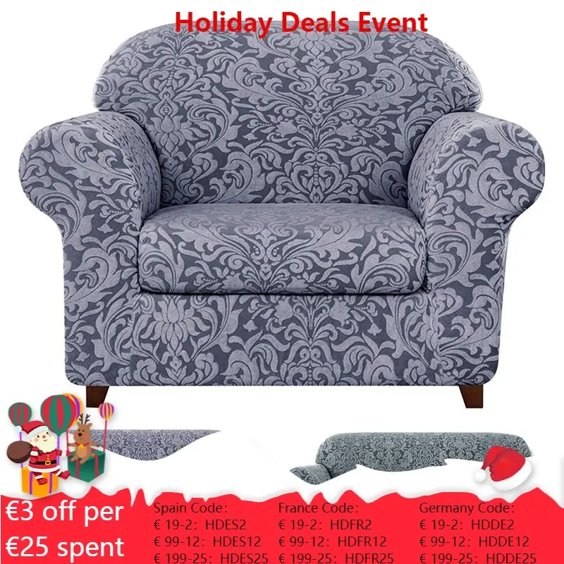 

Чехол для 1/2/3 местного дивана жаккардовый эластичный чехол из спандекса в скандинавском стиле нескользящий съемный чехол для дивана чехол ...