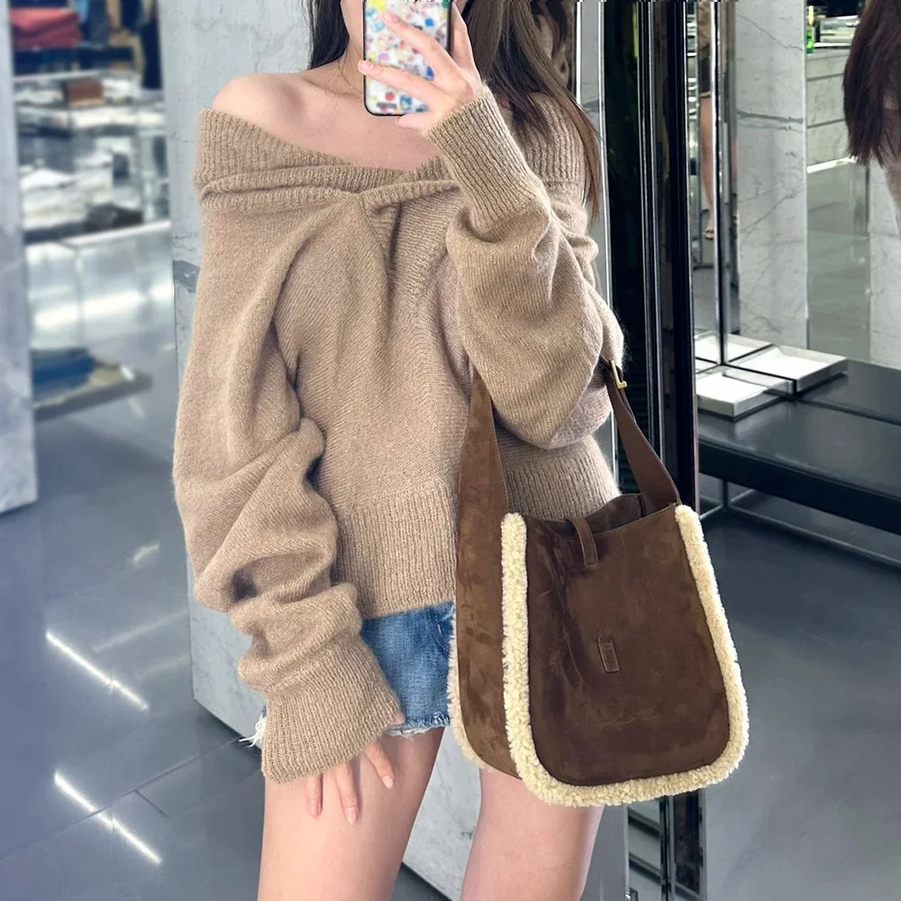 

Свободный мохеровый свитер Ngvp # nigo6749