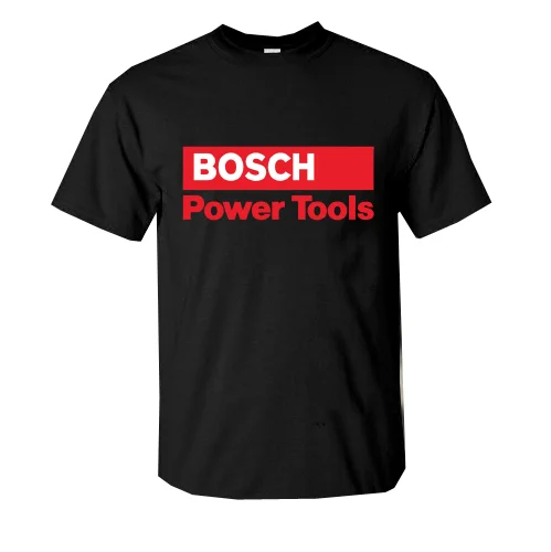 

New Shirt Bosch Power Tools Casual Logo Men's Black T-Shirt Youth Cloth S to 3XL