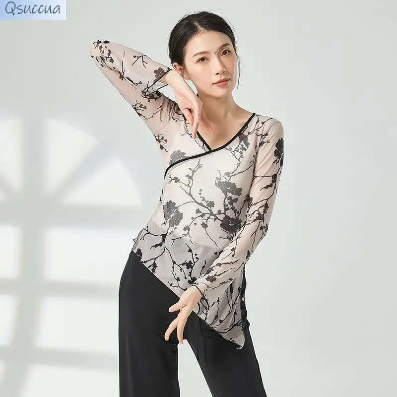 Новинка Стильные топы для классических танцев танцевальные костюмы современных