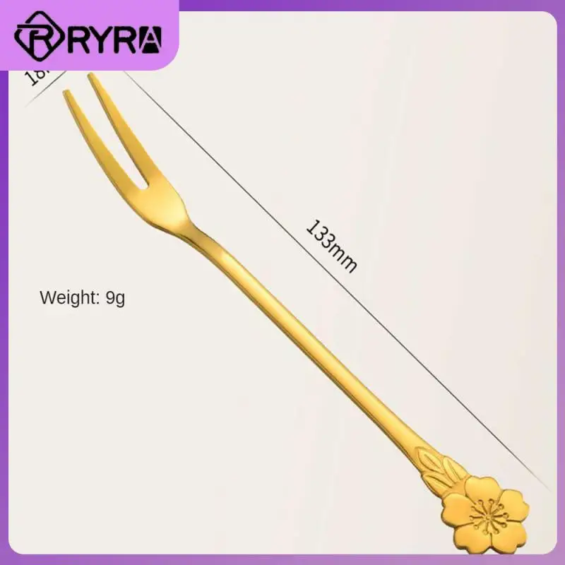 

Stainless Steel Small Fork Rustproof Smooth Edges Kitchen Tools Corrosion Resistance Without Burrs Tableware Accessories Fashion