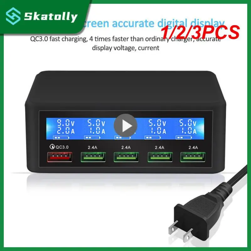 

1/2/3PCS Universal 65W Multi USB Charger For 11 12 13 Carregador LCD Portatil Quick Charge QC3.0 PD Charge