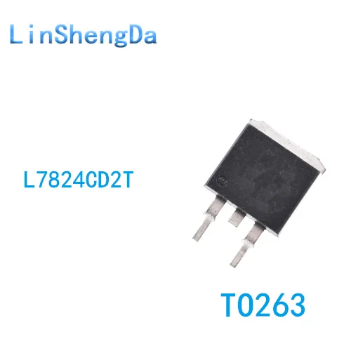 

10PCS SMD TO-263 L7824CD2T three-end regulator tube 7824 L7824C2T