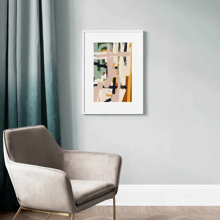 Современный абстрактный постер в скандинавском стиле простой рисунок с брызгами