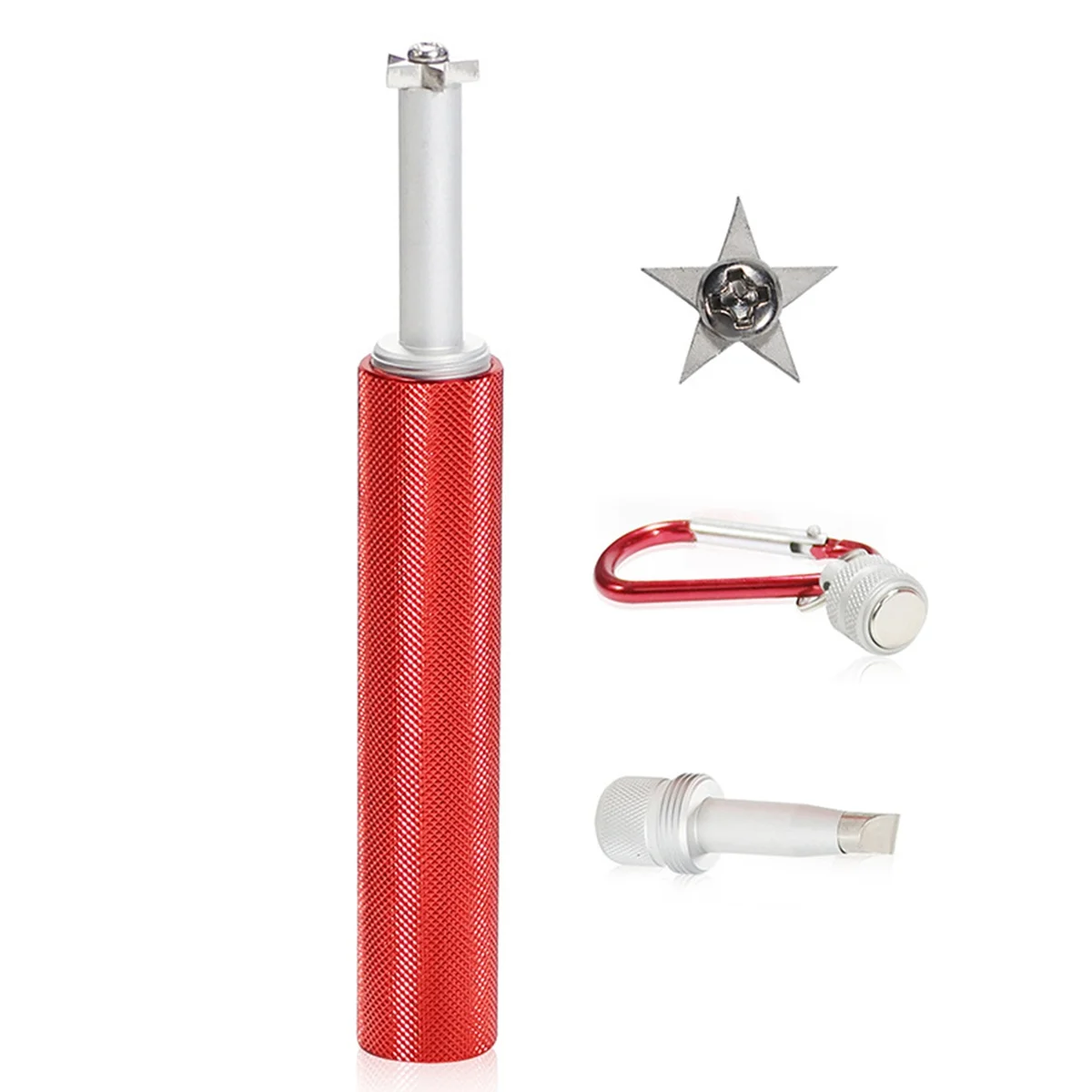 

Golf Club Double-Headed Grooving Sharpening Tool Golf Club Sharpener Head Strong Wedge Golf Accessories,Red