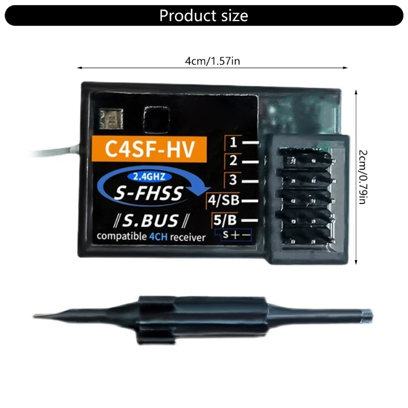 C4SF-HV 2 4 г S-FHSS SBUS 4-канальный приемник с быстрым откликом и дистанционным