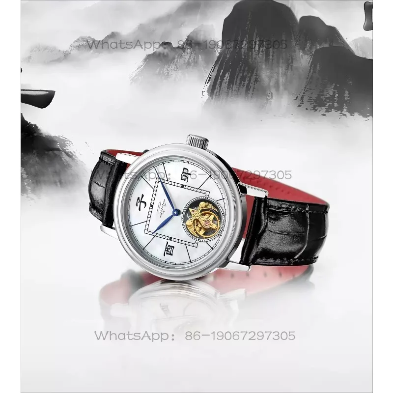 Фото Механические часы Hanfeng Tourbillon с ручным заводом, мужские, футбольные, золотые, подарок для мужчин. №4