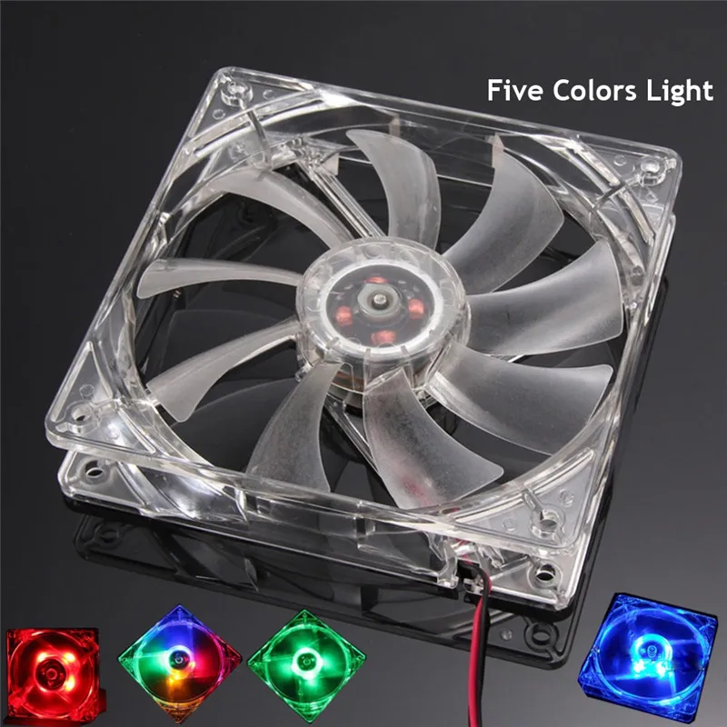 

Вентилятор Охлаждающий бесшумный для процессора, 5 цветов, светодиодный мм
