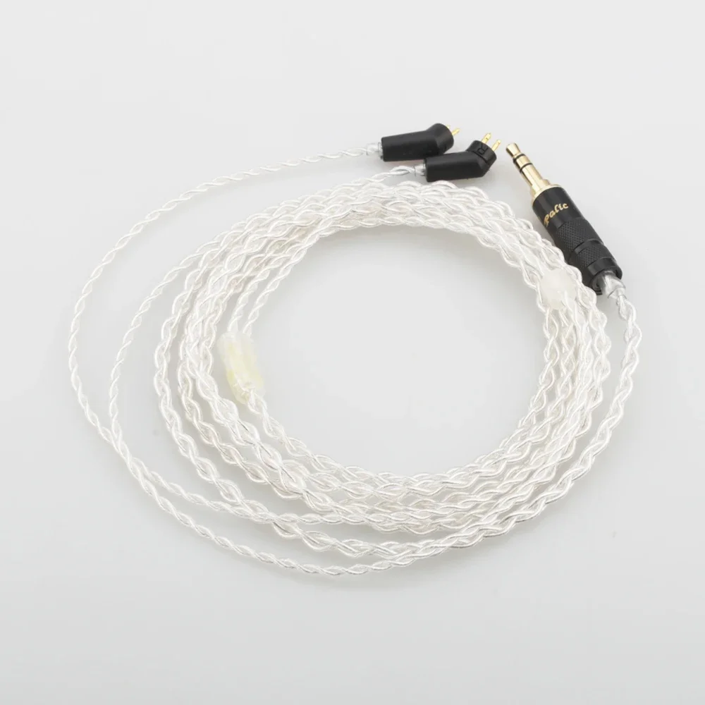 Высококачественный 8-ядерный 7N OCC посеребренный кабель для обновления наушников