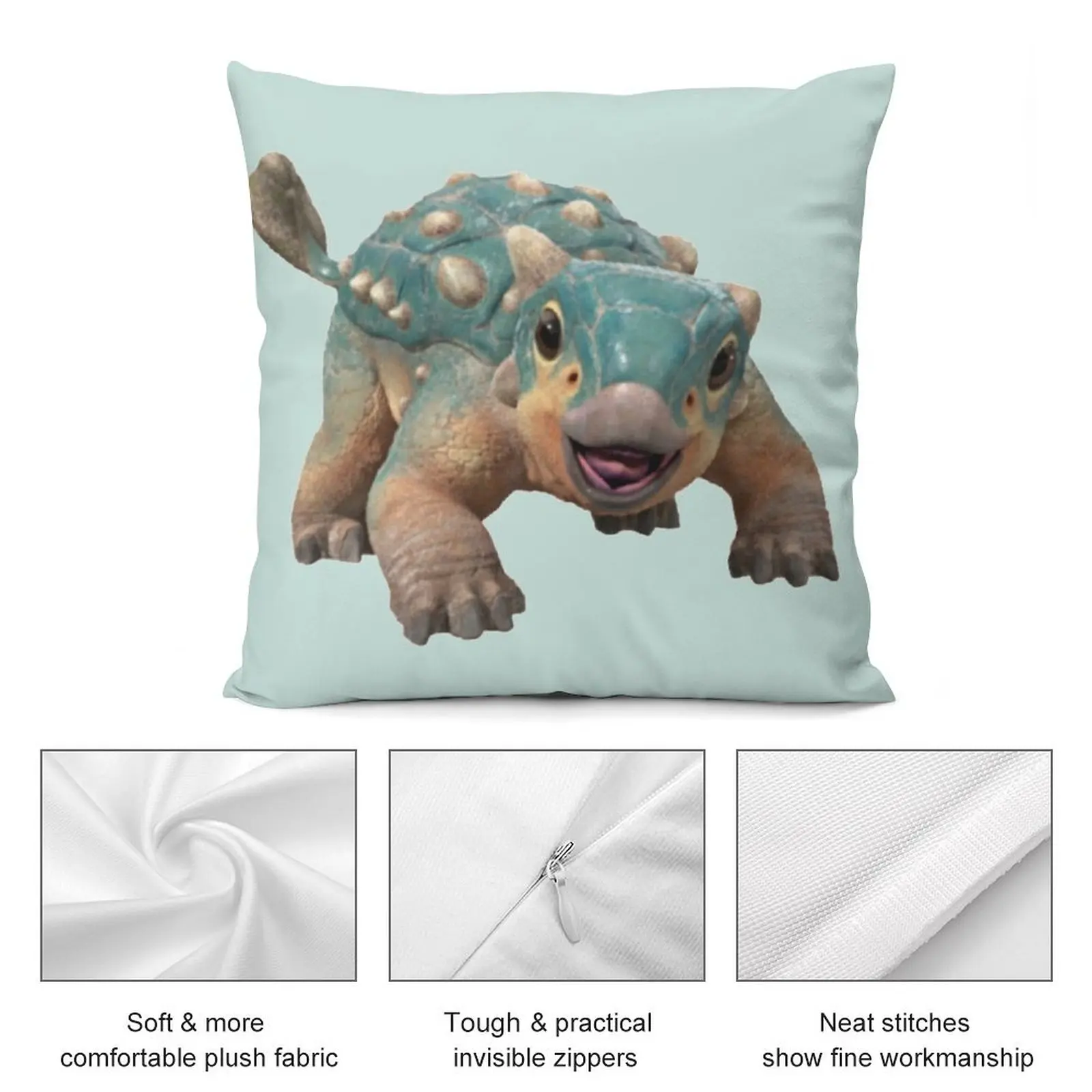 Bumpy диванная подушка с анкилозавром лупвентрис подушки для детей наволочки