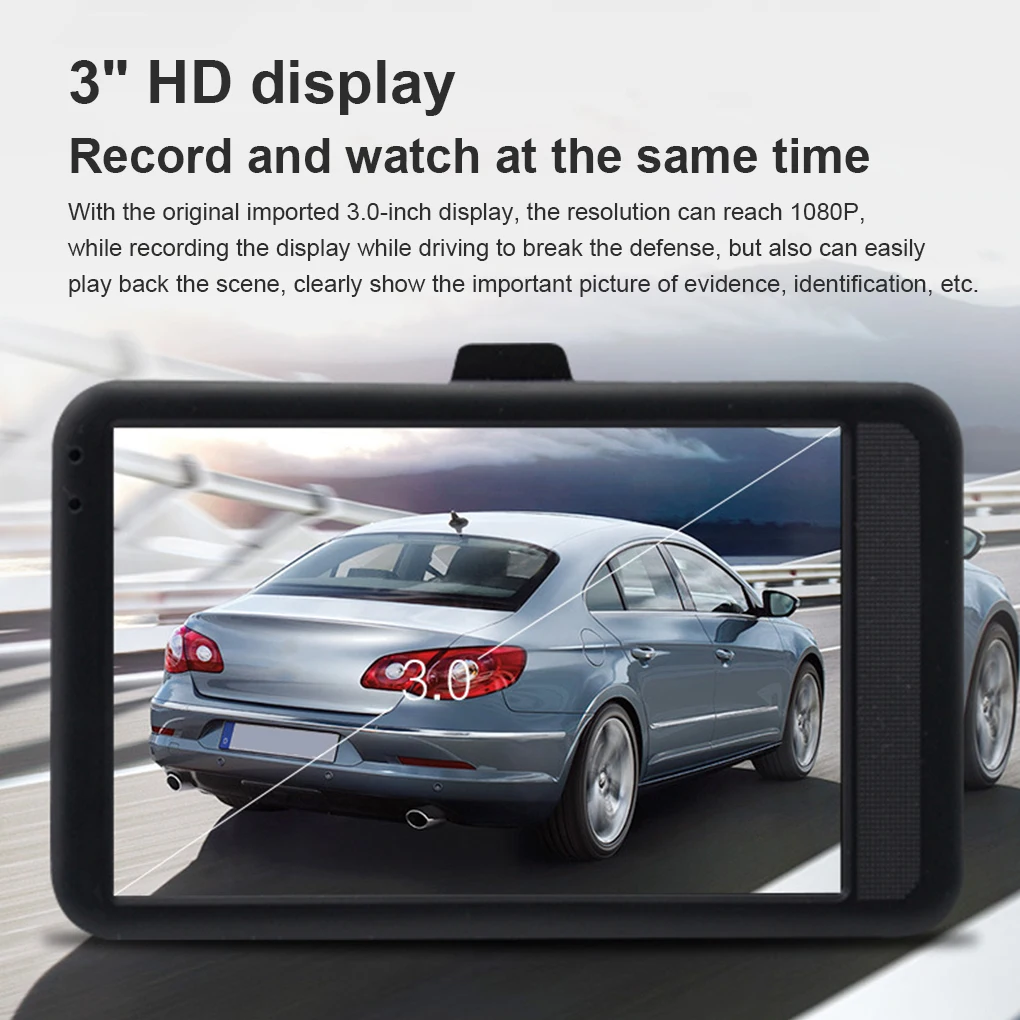 

Car Dashcam 170 Wide Angle Recorder Camera Night View DVR Recording