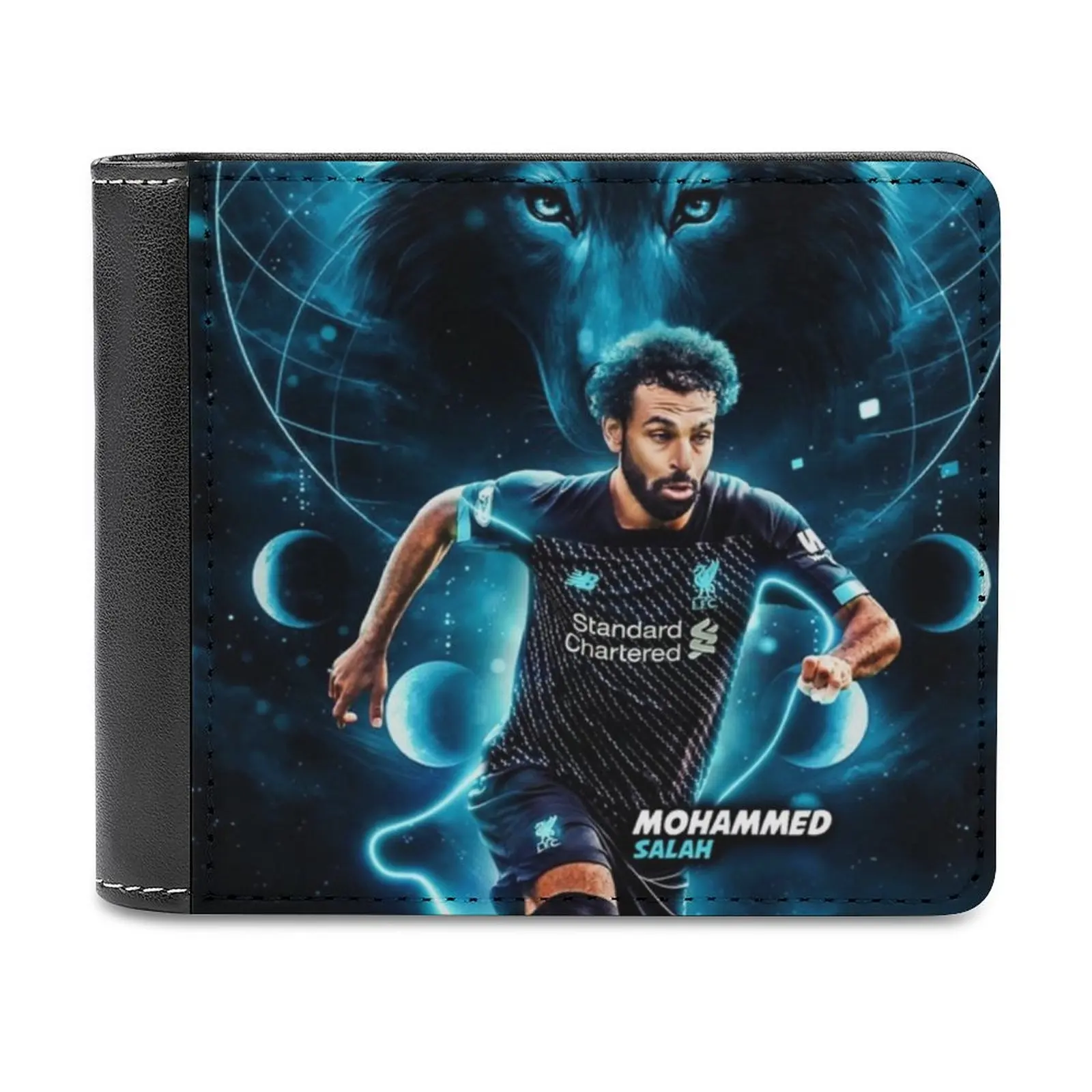 

Кожаные мужские кошельки обои Salah с художественным рисунком, Лидер продаж, новый мужской кошелек, трендовый кошелек для карт, кошелек Мохамм...