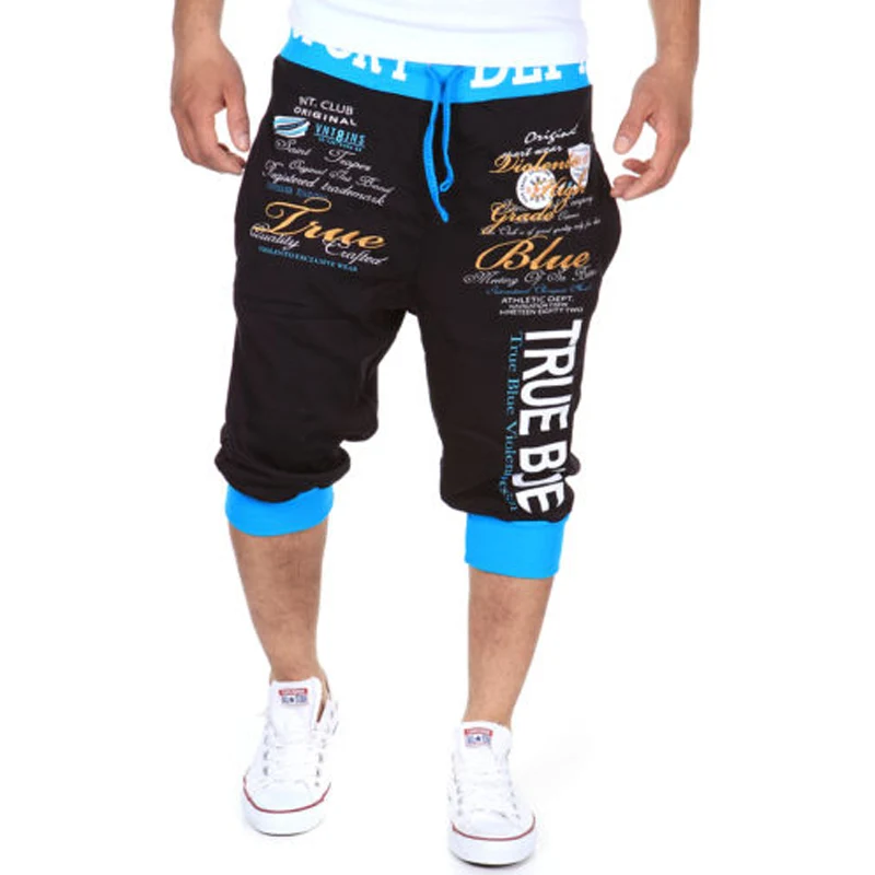 

NEW 2022 Fashion Summer Hip Hop Digital Printing Joggers Harem Hiphop Track Pants Men's Cropped Trousers Pantalones Hombre
