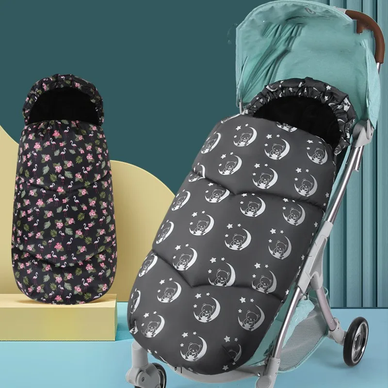 Universal Baby Stroller Sleeping Bag Waterproof Thicken Warm Newborn Foot Cover Infant Cocoon for Sleeping Stroller Accessories