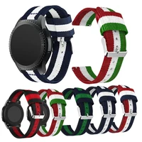 strap compatible with huawei watch gt2active2samsung galaxy watch 3amazfit gtr nylon fabric bracelet strap for 22mm 20mm band