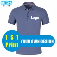 westcool qigh quality polo shirt custom logo print personal design brand summer embroidery men and women clothing 8 colors tops