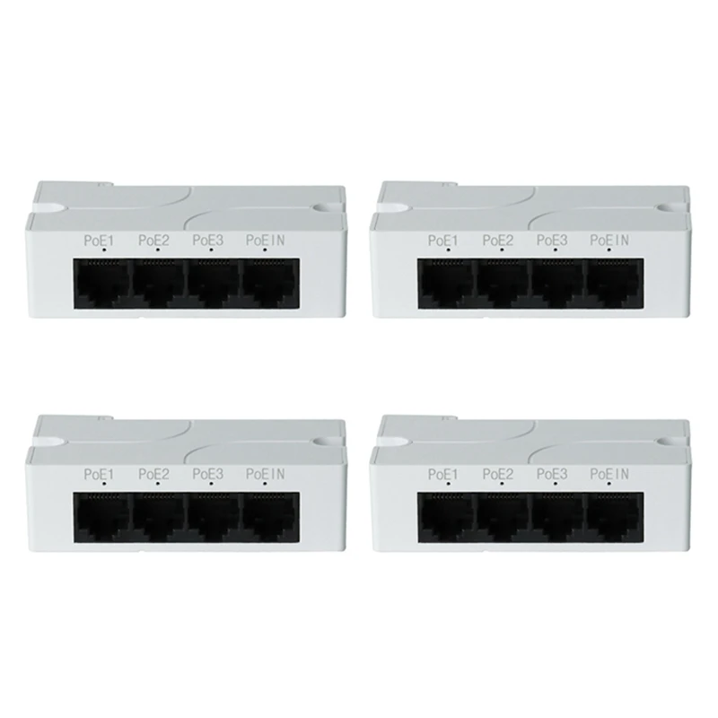 

Пассивный Каскадный удлинитель Poe JABS, 4 шт., от 1 до 3 портов, IP-порт IEEE802.3Af для POE Switch NVR IP-камеры