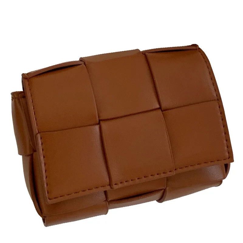 

MINI Woven Crossbody Handbag Purse for Women, Small Shoulder Messenger Bag Clutch Wallet Square Bag