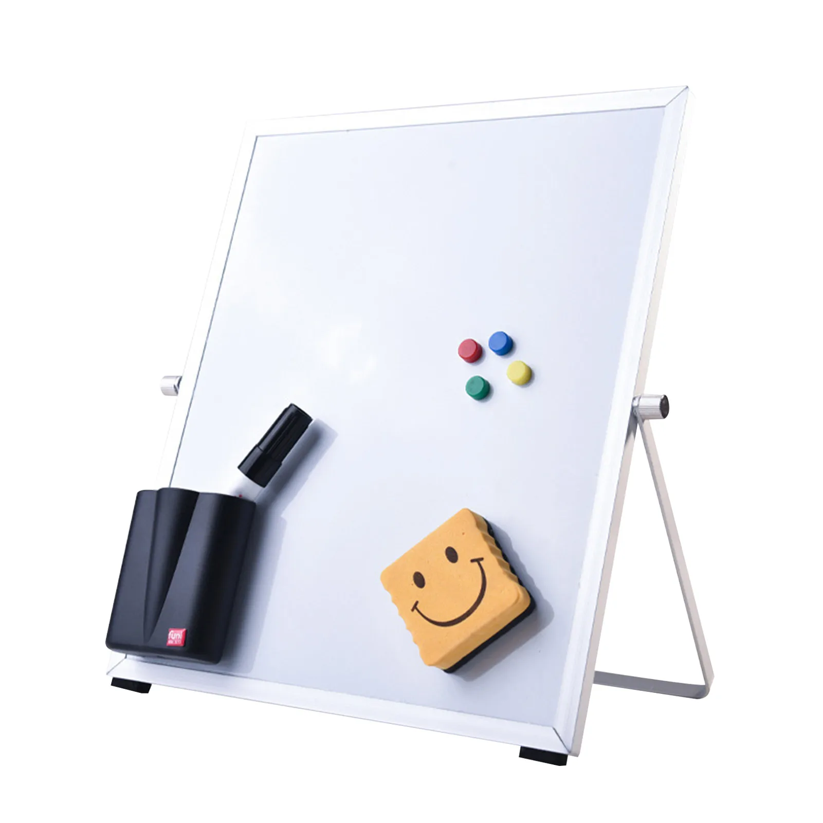 Magnetic Whiteboard Writing Board Double Side With Pen Eraser Magnetic Particles For Office School Desk Stand